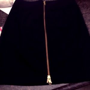 H&M Black zipper skirt